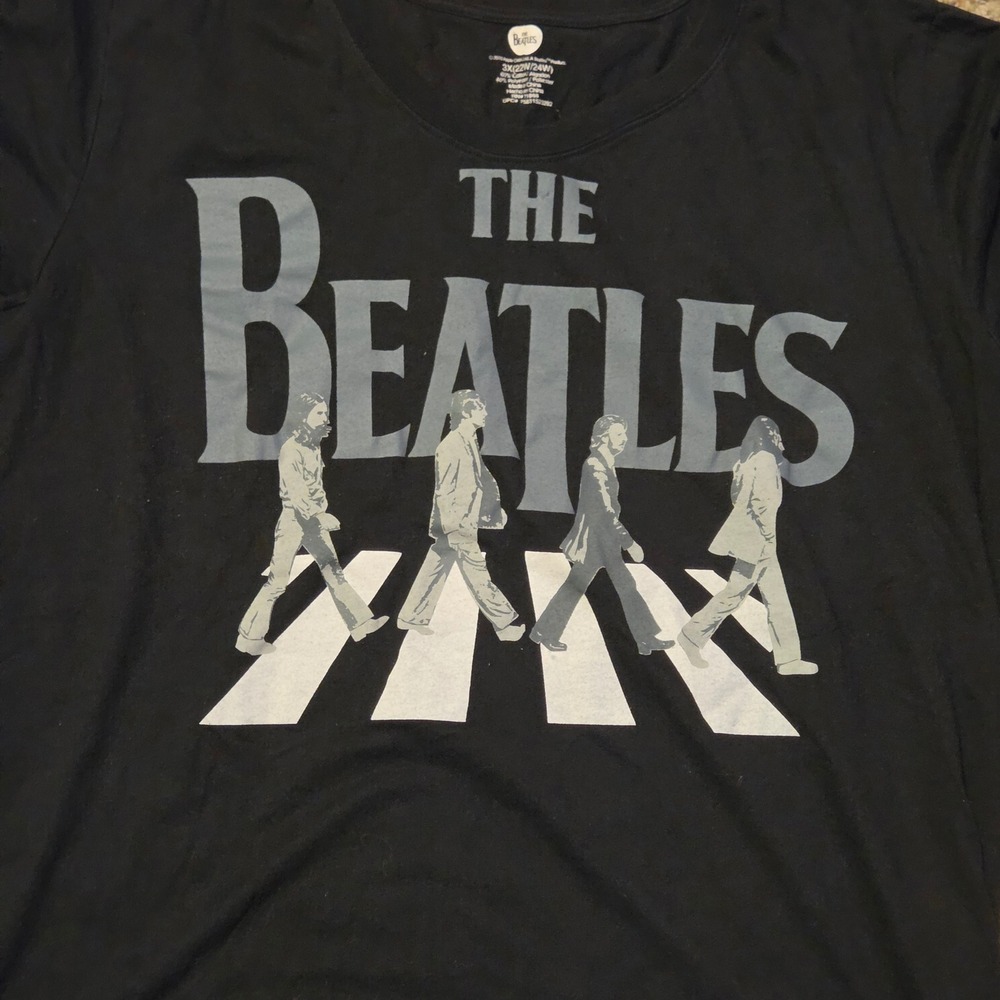 The Beatles Abbey Road Graphic T-Shirt Women's Size 3X (22/24W) Black - Picture 4 of 8